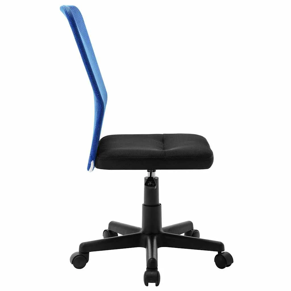 Chaise de bureau 44 x 52 x 100 cm noir et bleu maille – vue de détail