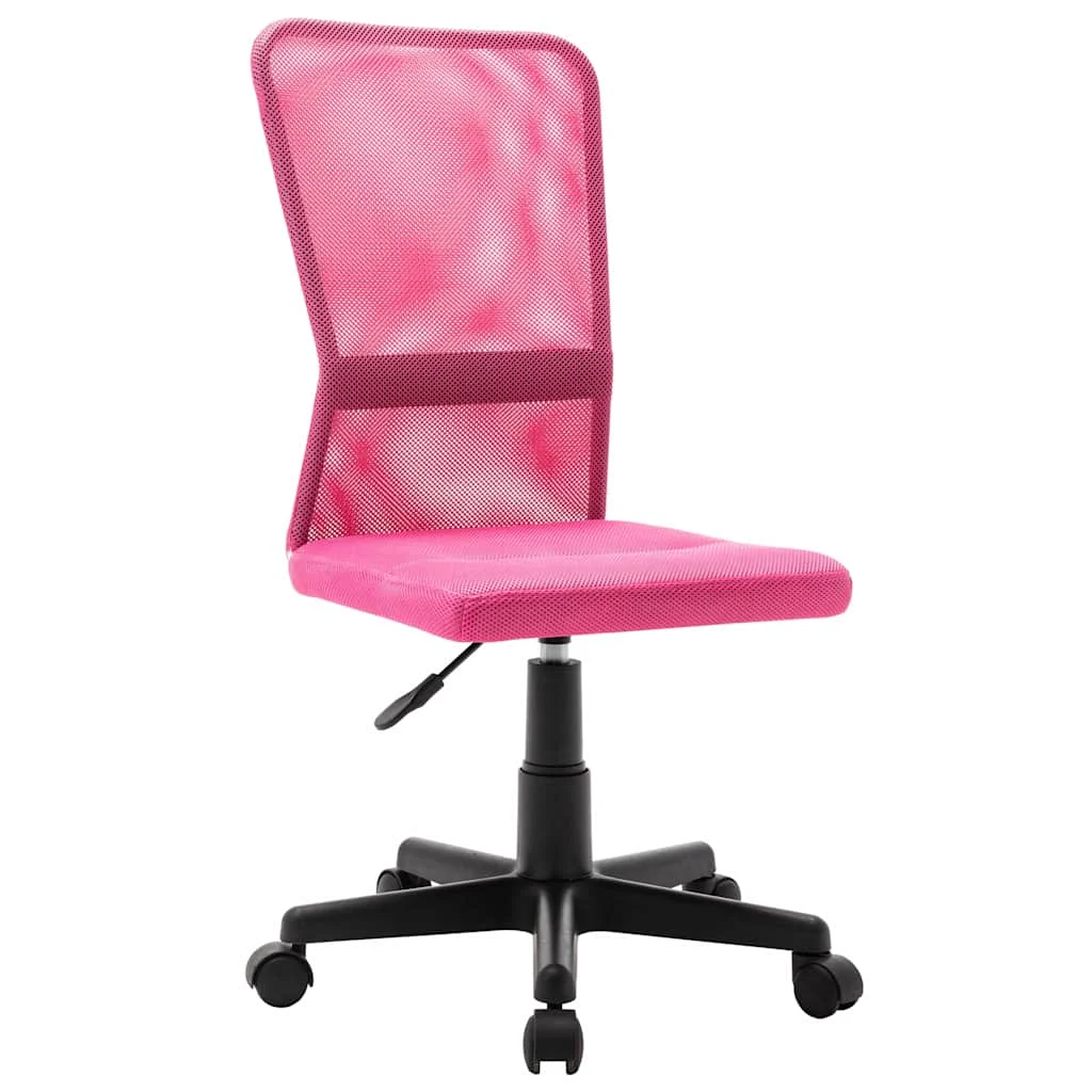 Chaise de bureau 44 x 52 x 100 cm rose maille – vue d’ensemble