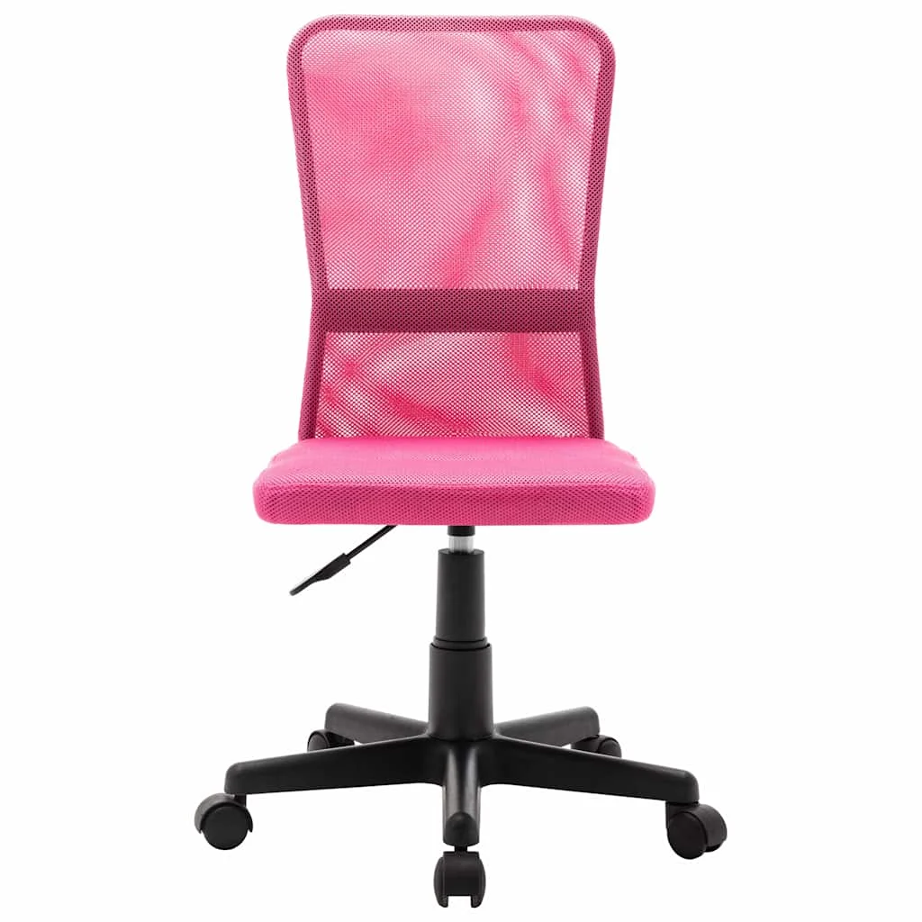 Chaise de bureau 44 x 52 x 100 cm rose maille – vue de face