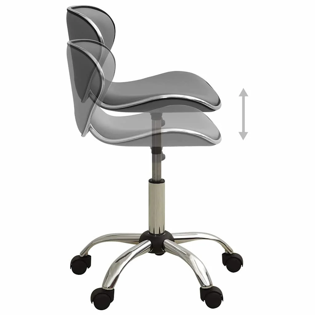 Chaise de bureau 46,5 x 48,5 x 83,5 cm gris similicuir – vue en situation