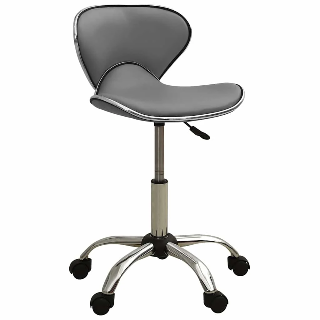 Chaise de bureau 46,5 x 48,5 x 83,5 cm gris similicuir – vue d’ensemble