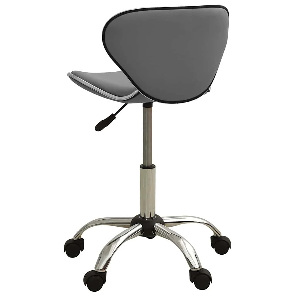 Chaise de bureau 46,5 x 48,5 x 83,5 cm gris similicuir – vue de côté