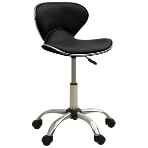 Chaise de bureau 46,5 x 48,5 x 83,5 cm noir similicuir – vue d’ensemble