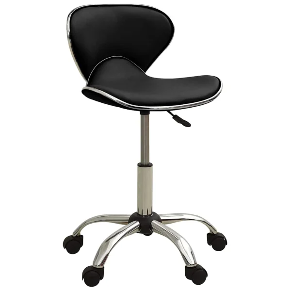 Chaise de bureau 46,5 x 48,5 x 83,5 cm noir similicuir – vue d’ensemble