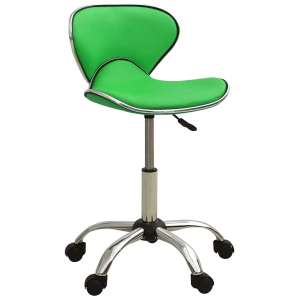 Chaise de bureau 46,5 x 48,5 x 83,5 cm vert similicuir – vue d’ensemble