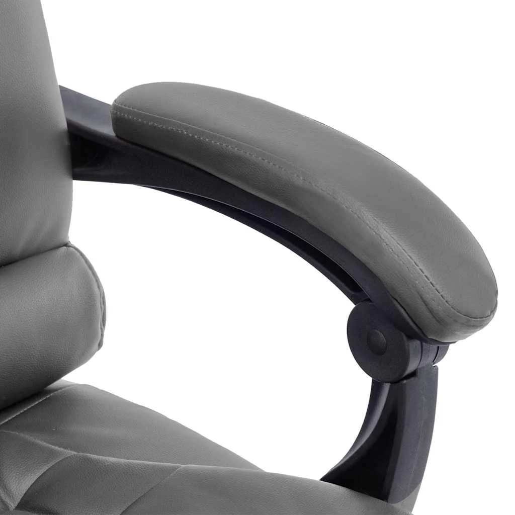 Chaise de bureau 63 x 67 x 119 cm anthracite similicuir – vue de dessus