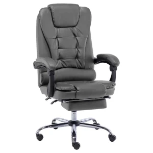 Chaise de bureau 63 x 67 x 119 cm anthracite similicuir – vue d’ensemble