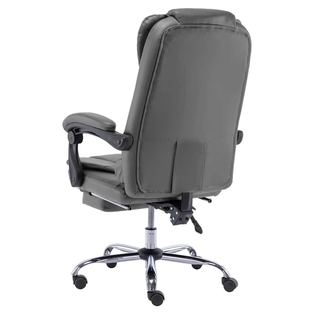 Chaise de bureau 63 x 67 x 119 cm anthracite similicuir – vue de côté