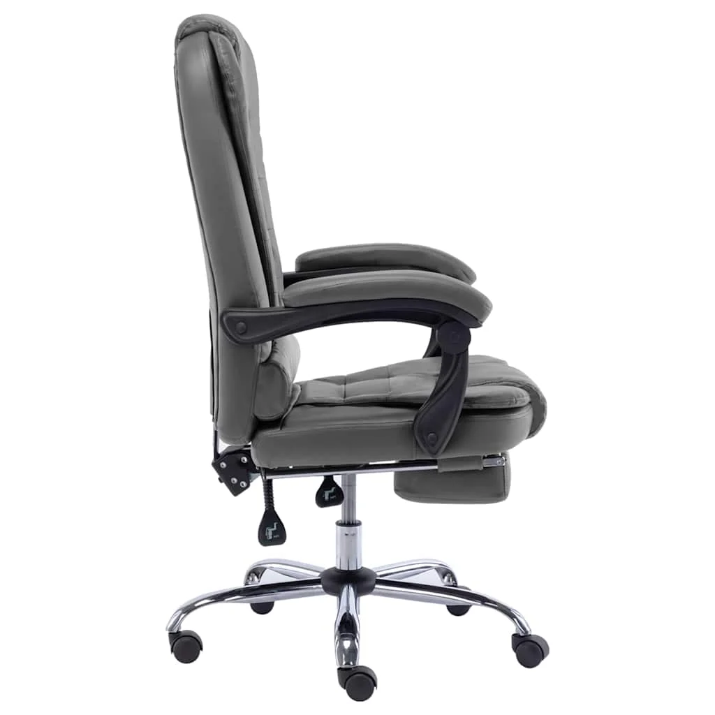 Chaise de bureau 63 x 67 x 119 cm anthracite similicuir – vue de détail