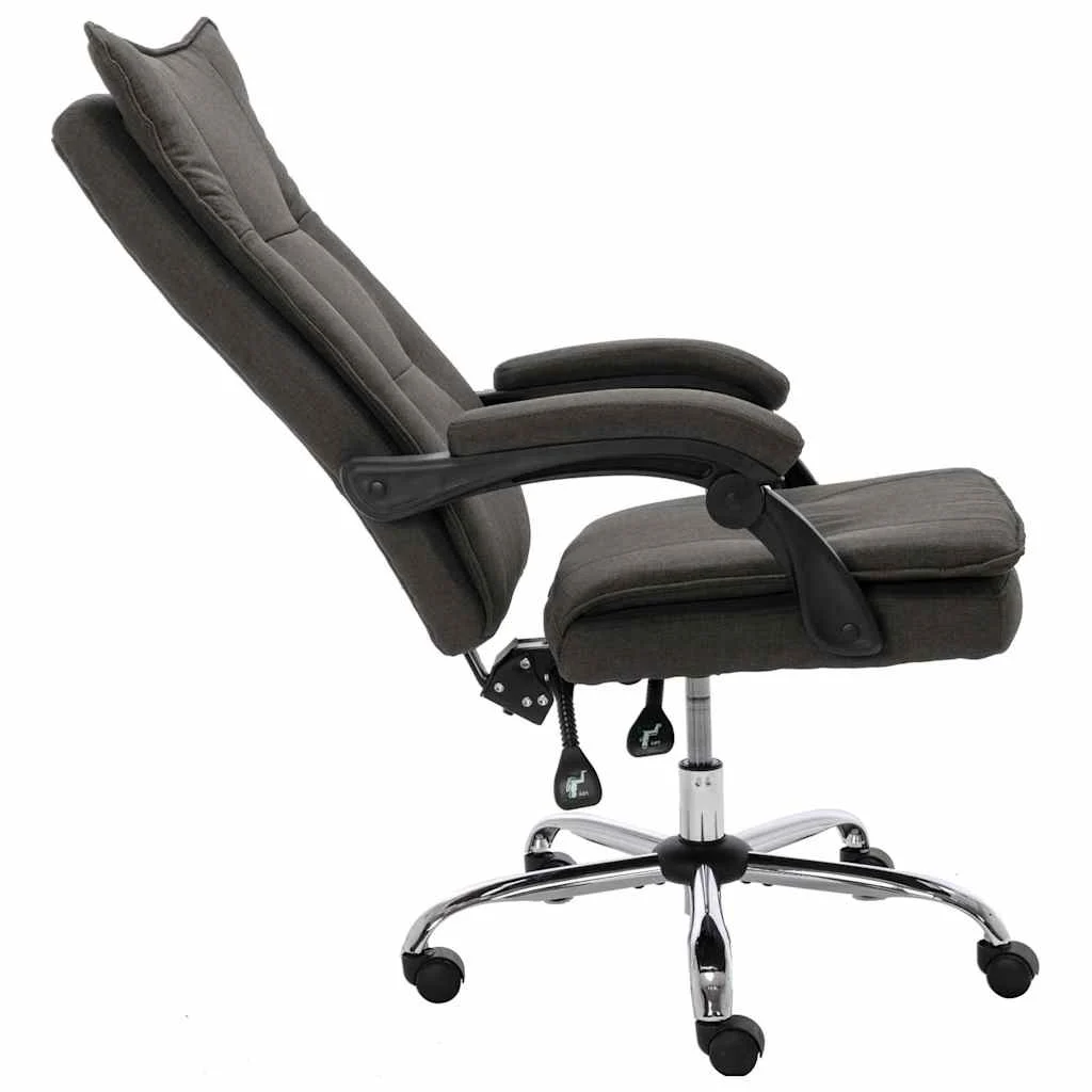 Chaise de bureau 64 x 68 x 120 cm gris tissu – vue en situation