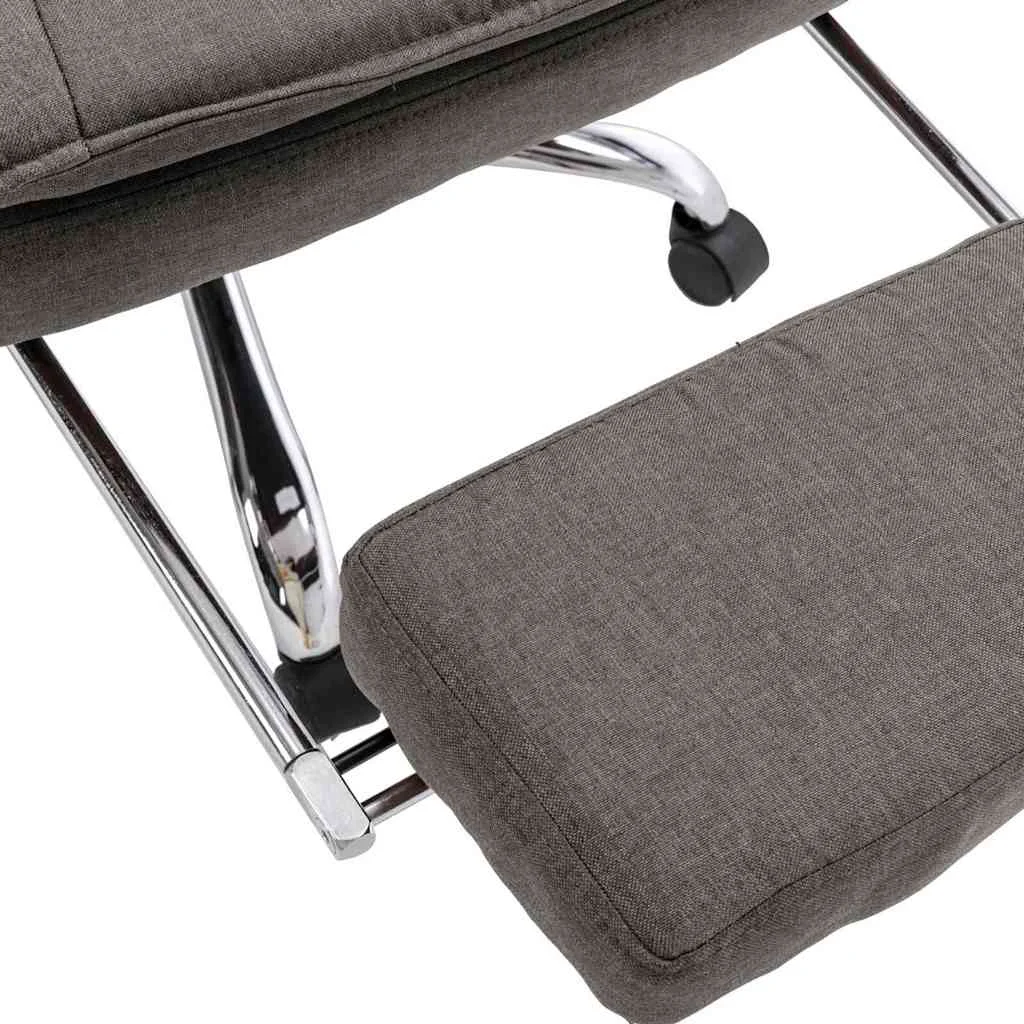 Chaise de bureau 64 x 68 x 120 cm gris tissu – modèle 2 – vue de dessus