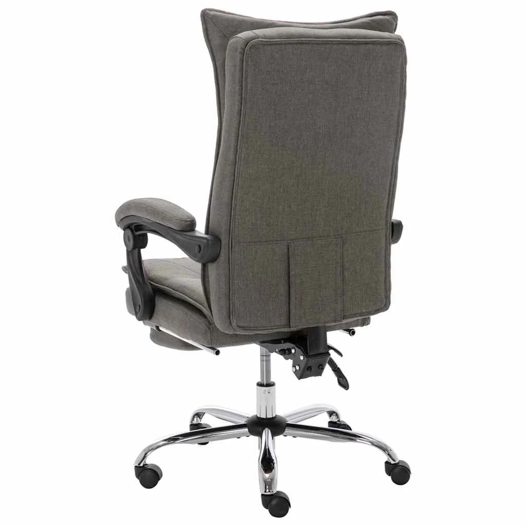 Chaise de bureau 64 x 68 x 120 cm gris tissu – modèle 2 – vue de côté