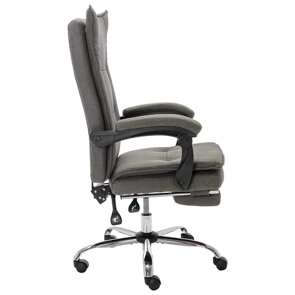 Chaise de bureau 64 x 68 x 120 cm gris tissu – modèle 2 – vue de détail