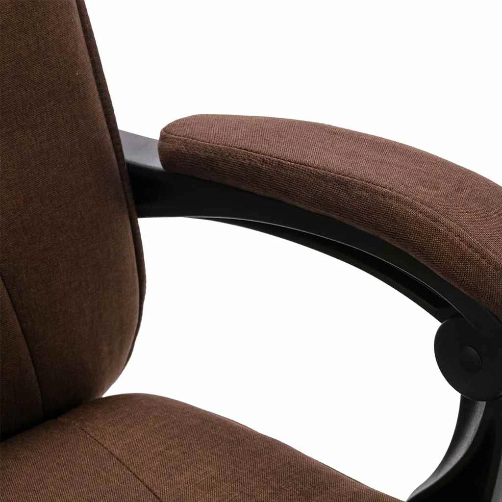Chaise de bureau 64 x 68 x 120 cm marron tissu – modèle 2 – vue en situation