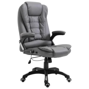 Chaise de bureau 68 x 71 x 119 cm anthracite similicuir – vue d’ensemble