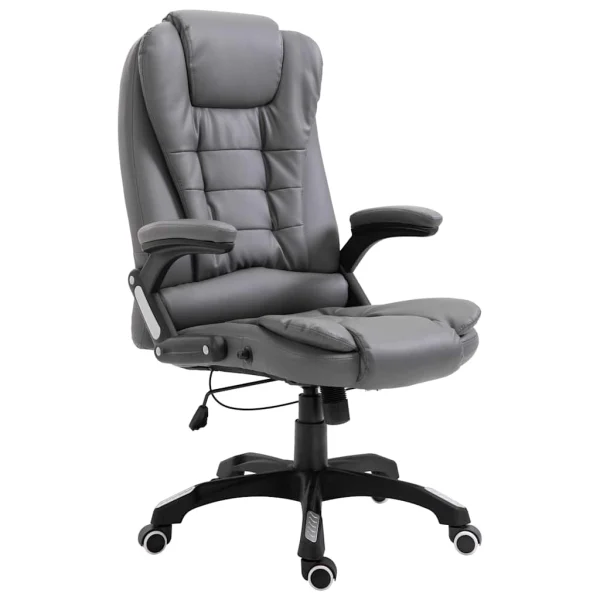 Chaise de bureau 68 x 71 x 119 cm anthracite similicuir – vue d’ensemble