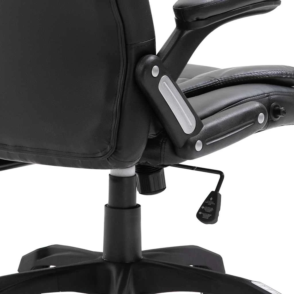 Chaise de bureau 68 x 71 x 119 cm noir similicuir – vue de dessus