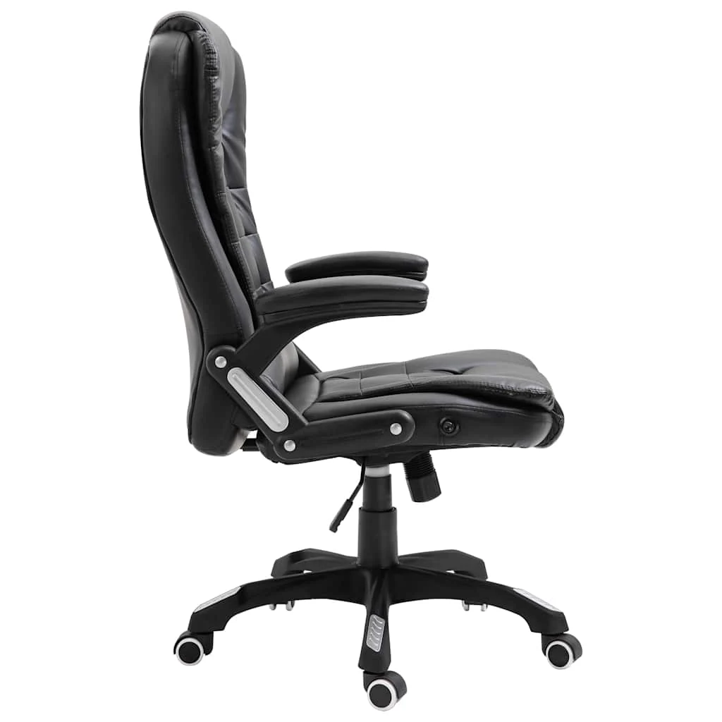 Chaise de bureau 68 x 71 x 119 cm noir similicuir – vue de détail