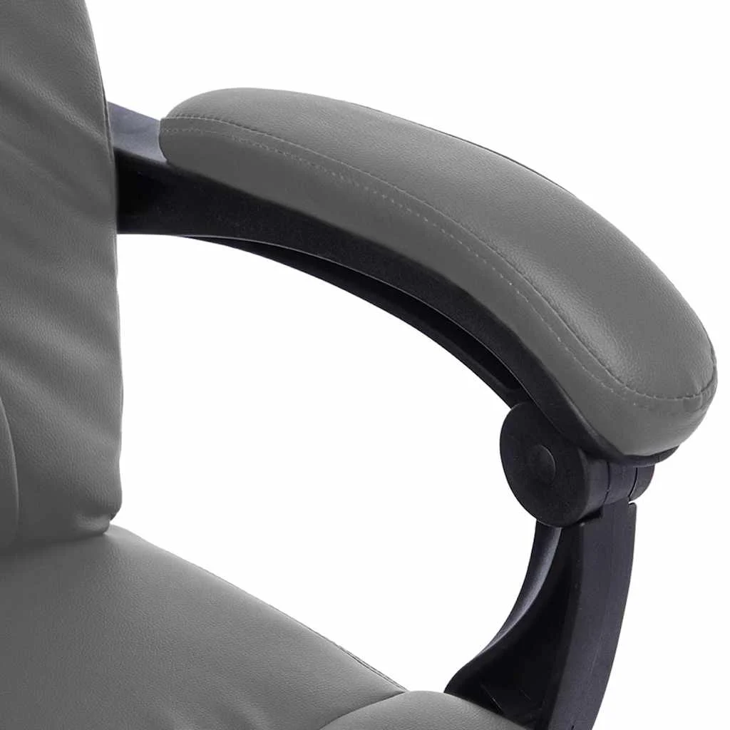 Chaise de bureau de massage 60 x 64 x 121 cm anthracite similicuir – modèle 2 – vue en situation