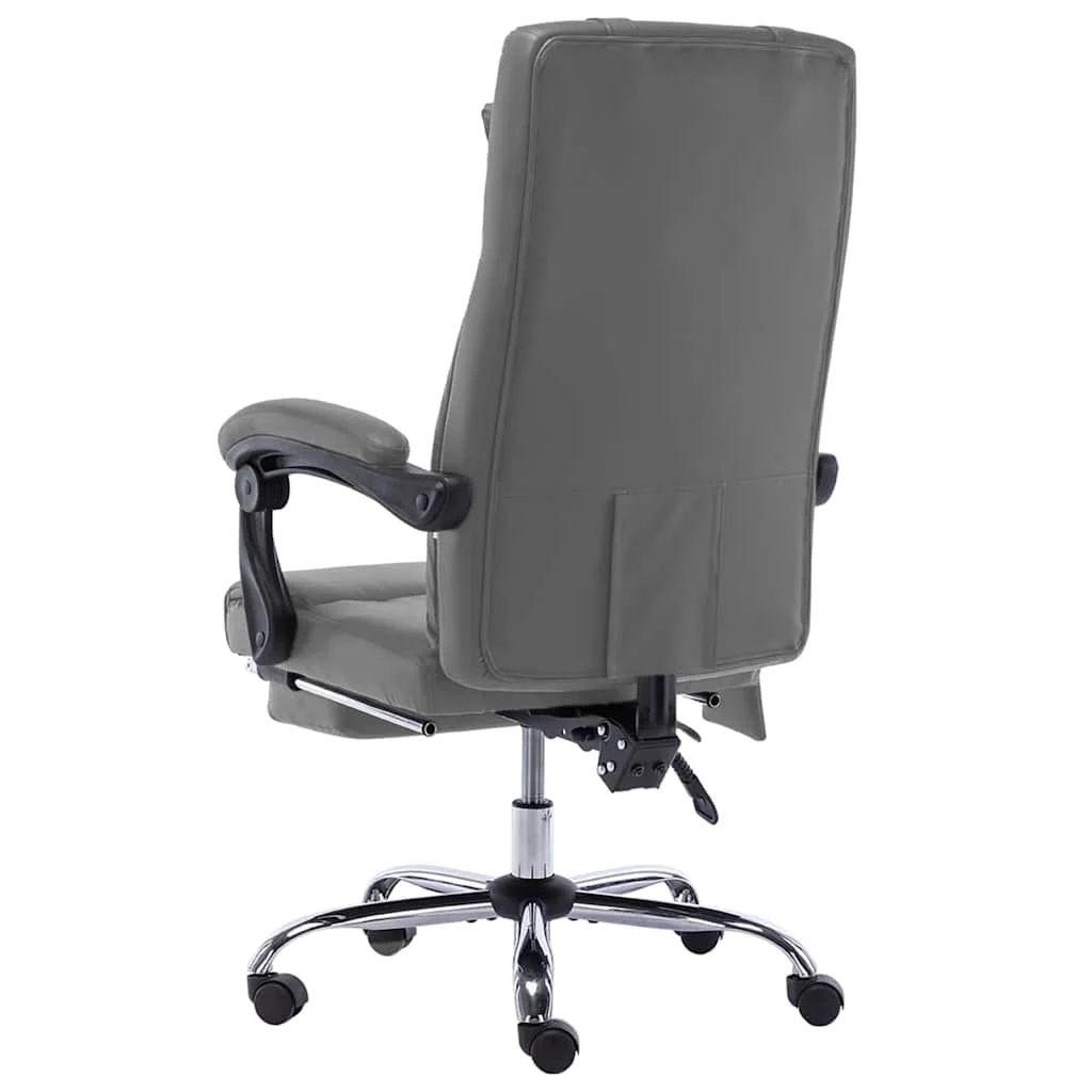 Chaise de bureau de massage 60 x 64 x 121 cm anthracite similicuir – modèle 2 – vue de détail