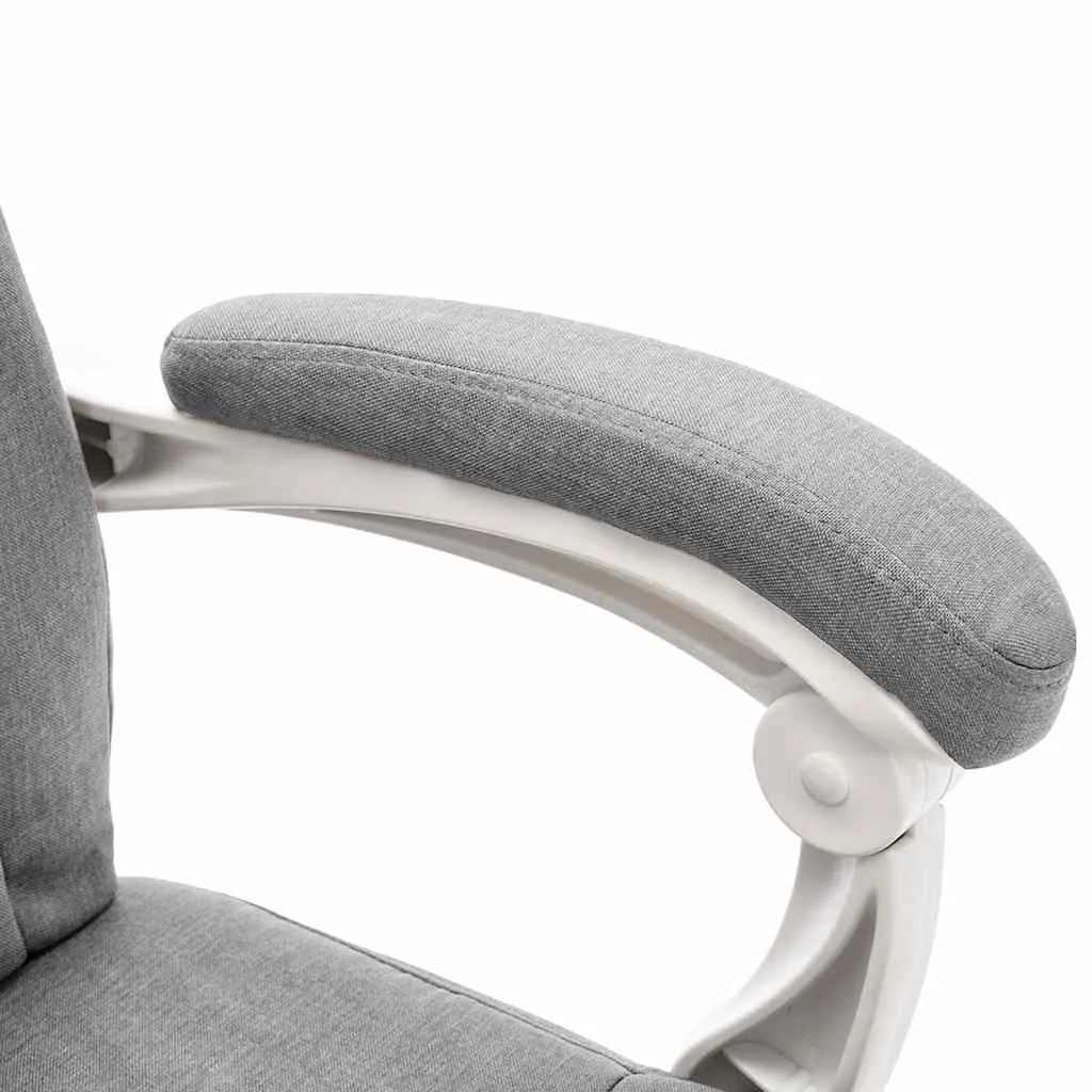 Chaise de bureau de massage 60 x 64 x 121 cm gris tissu – modèle 2 – vue en situation