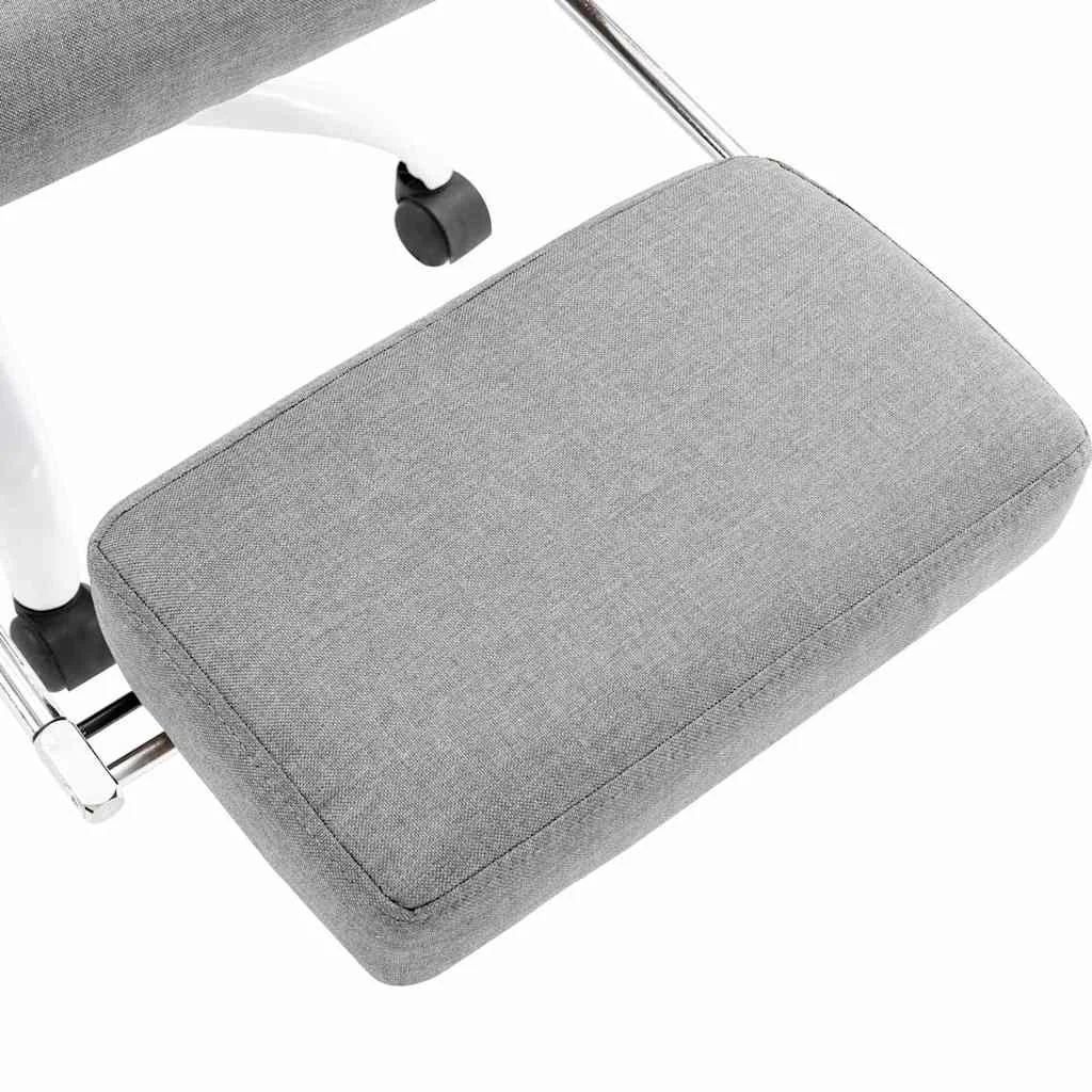 Chaise de bureau de massage 60 x 64 x 121 cm gris tissu – modèle 2 – vue de dessus