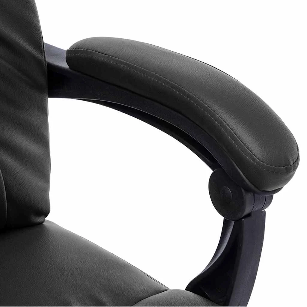 Chaise de bureau de massage 60 x 64 x 121 cm noir similicuir – vue en situation