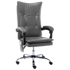 Chaise de bureau de massage 64 x 68 x 120 cm anthracite similicuir – vue d’ensemble