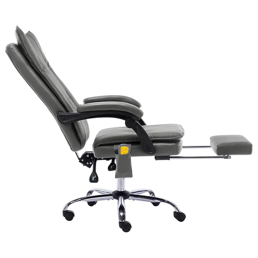Chaise de bureau de massage 64 x 68 x 120 cm anthracite similicuir – modèle 2 – vue en situation