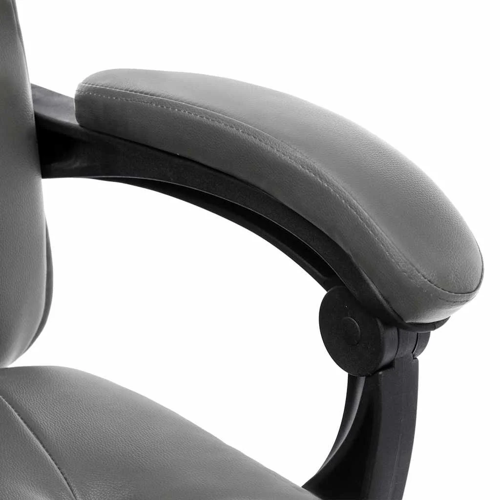 Chaise de bureau de massage 64 x 68 x 120 cm anthracite similicuir – modèle 2 – vue de dessus