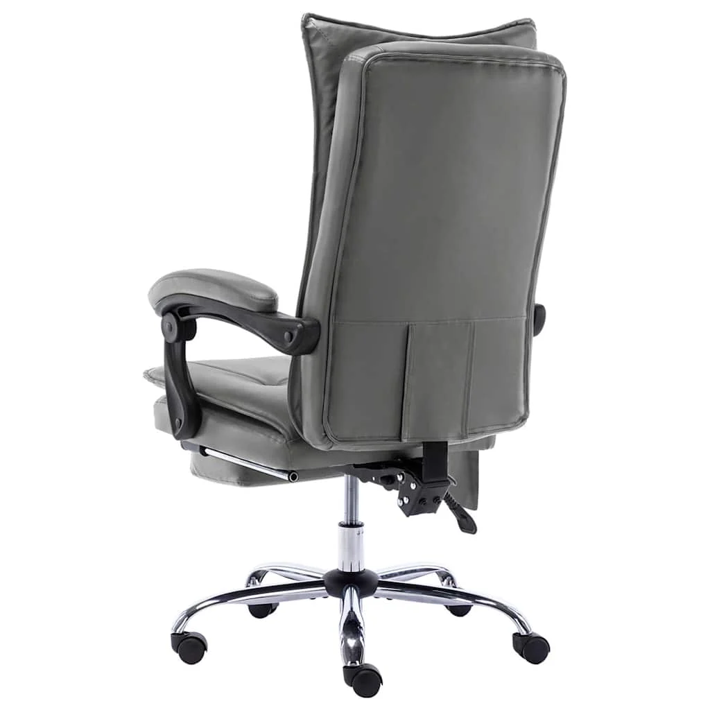 Chaise de bureau de massage 64 x 68 x 120 cm anthracite similicuir – modèle 2 – vue de côté