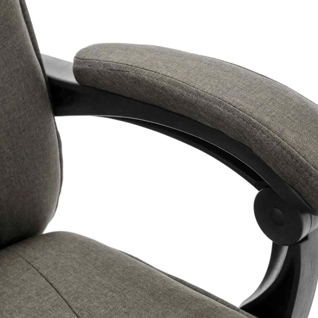 Chaise de bureau de massage 64 x 68 x 120 cm gris tissu – vue en situation