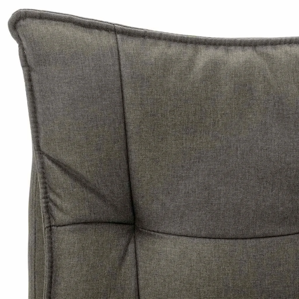 Chaise de bureau de massage 64 x 68 x 120 cm gris tissu – vue de dessus