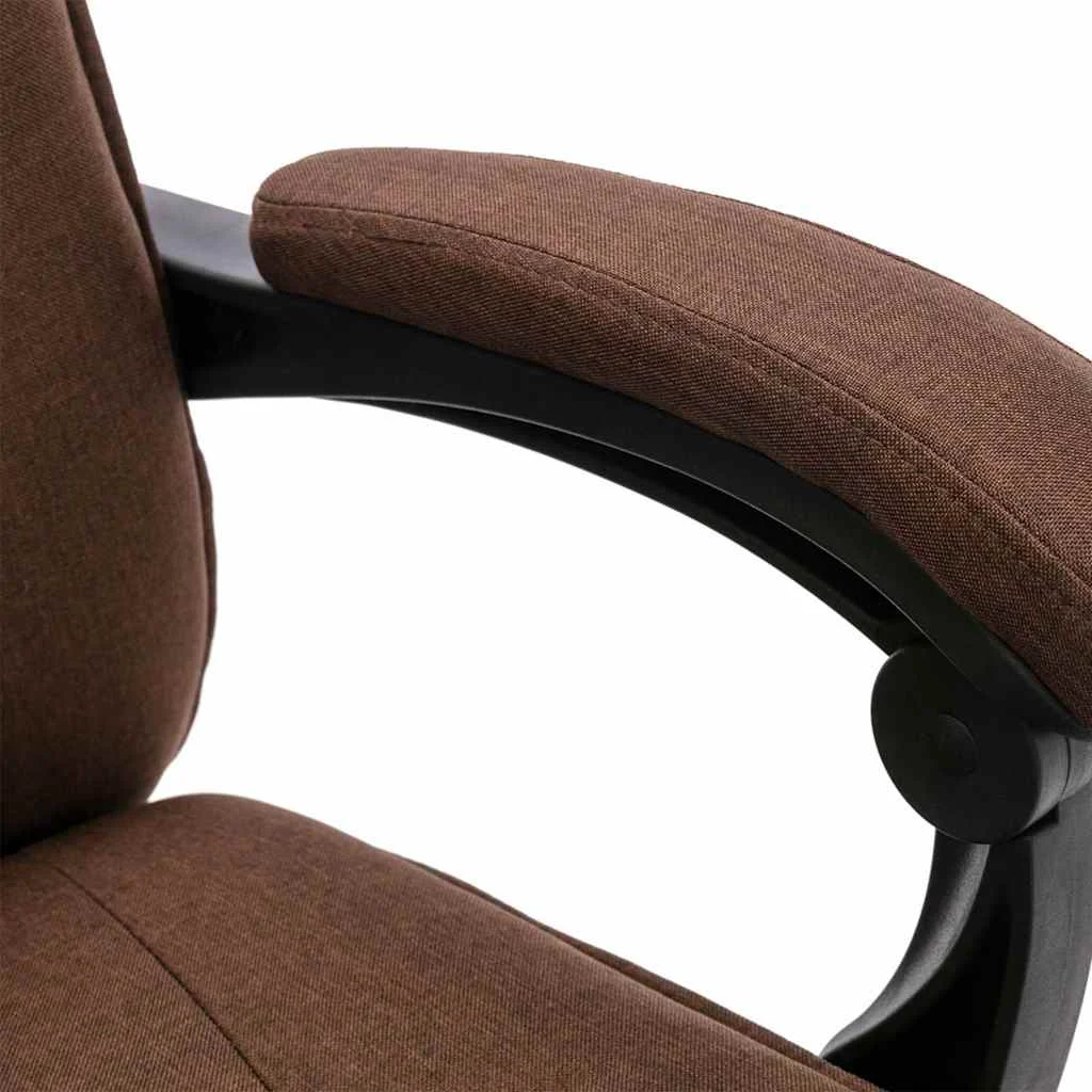 Chaise de bureau de massage 64 x 68 x 120 cm marron tissu – vue en situation