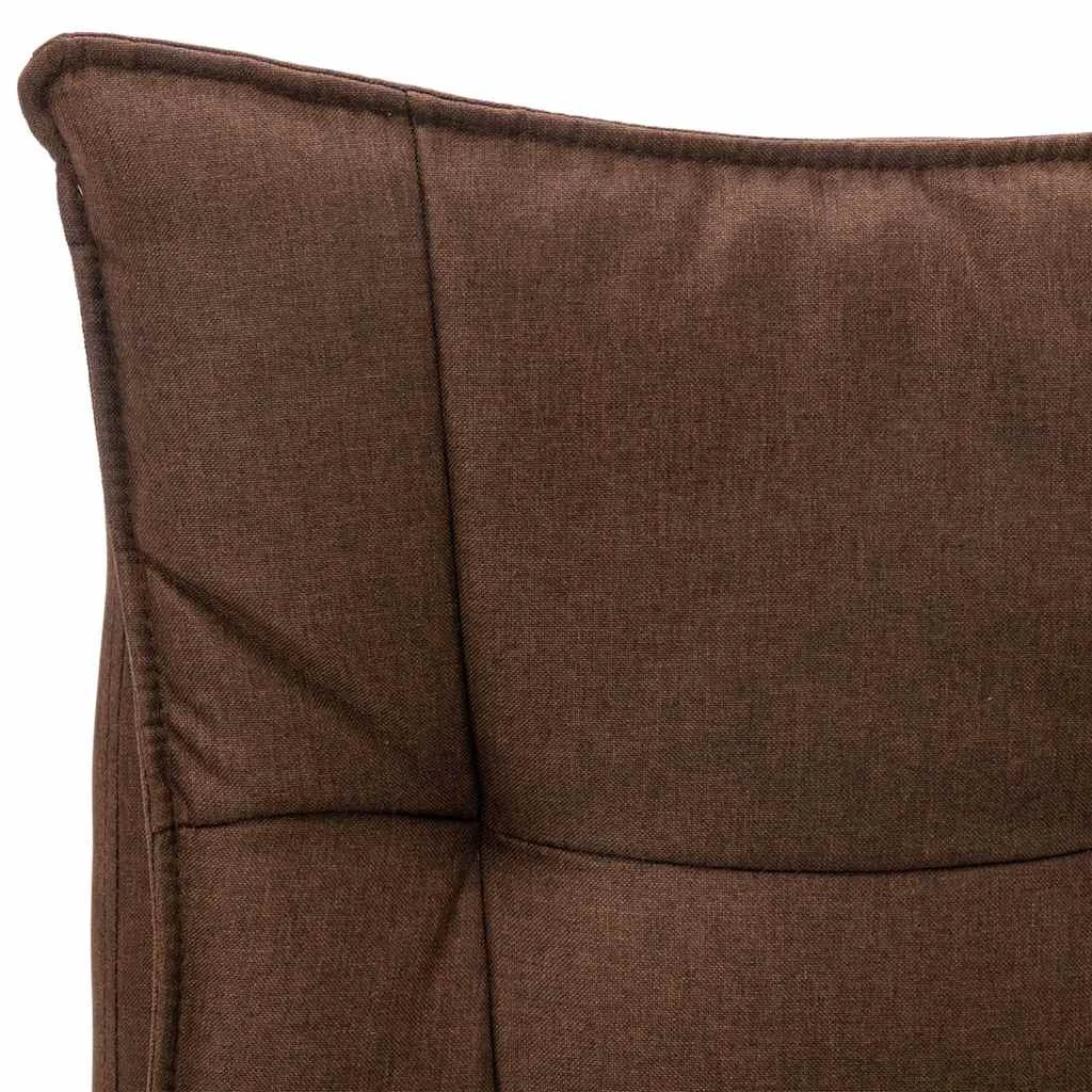 Chaise de bureau de massage 64 x 68 x 120 cm marron tissu – vue de dessus