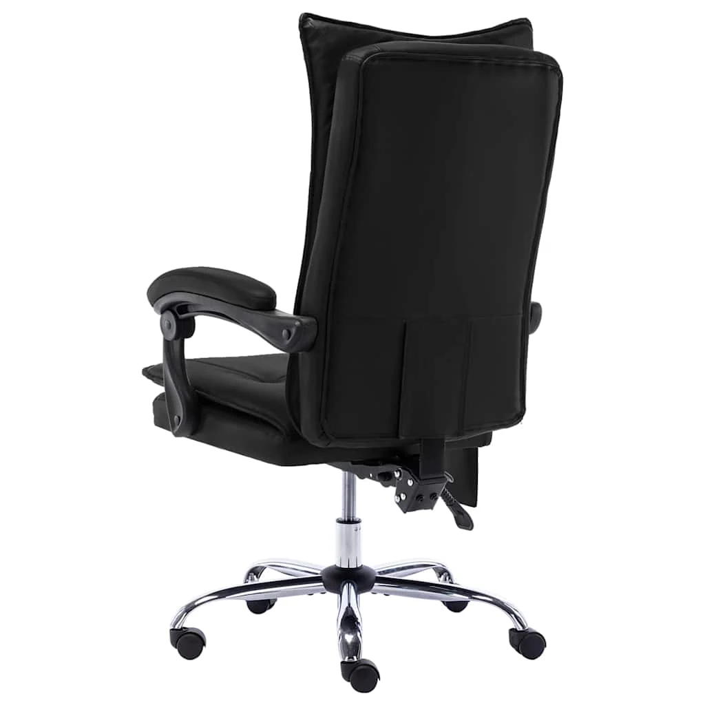 Chaise de bureau de massage 64 x 68 x 120 cm noir similicuir – vue de détail