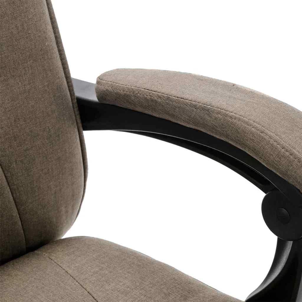 Chaise de bureau de massage 64 x 68 x 120 cm taupe tissu – modèle 2 – vue en situation