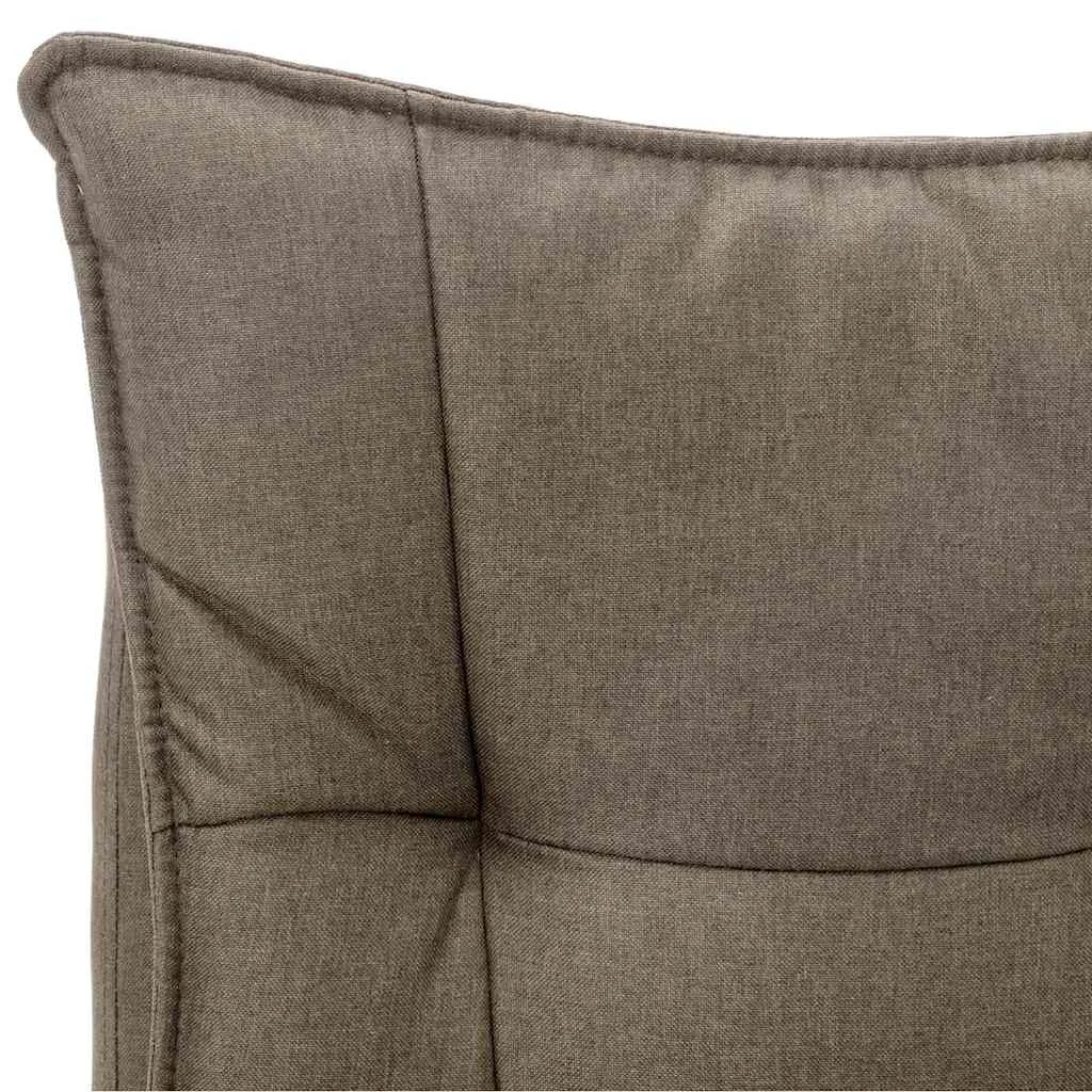 Chaise de bureau de massage 64 x 68 x 120 cm taupe tissu – modèle 2 – vue de dessus