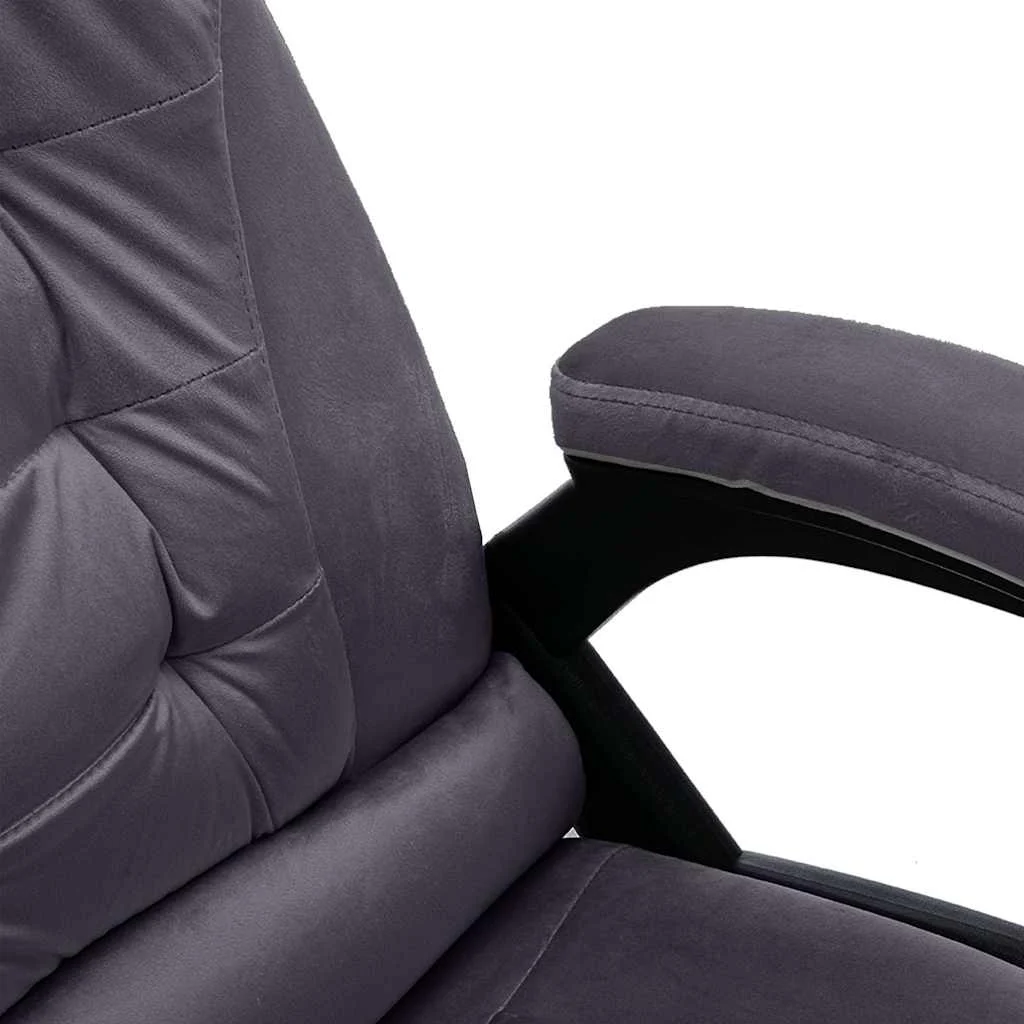Chaise de bureau de massage 67 x 71 x 119 cm gris foncé velours – vue en situation