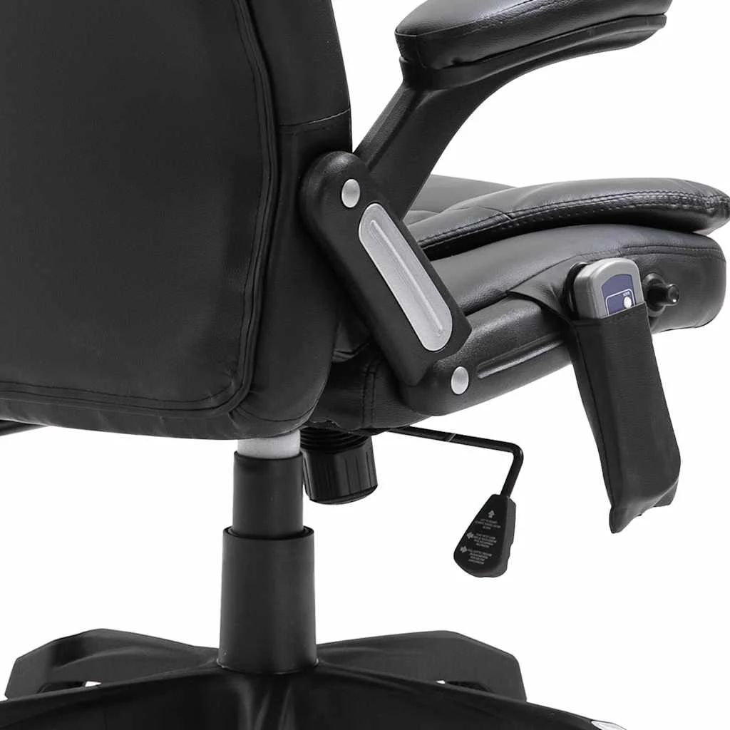 Chaise de bureau de massage noir similicuir – vue en situation