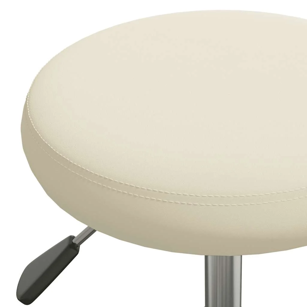 Chaise de bureau pivotante 31 x 54 cm crème velours – vue en situation