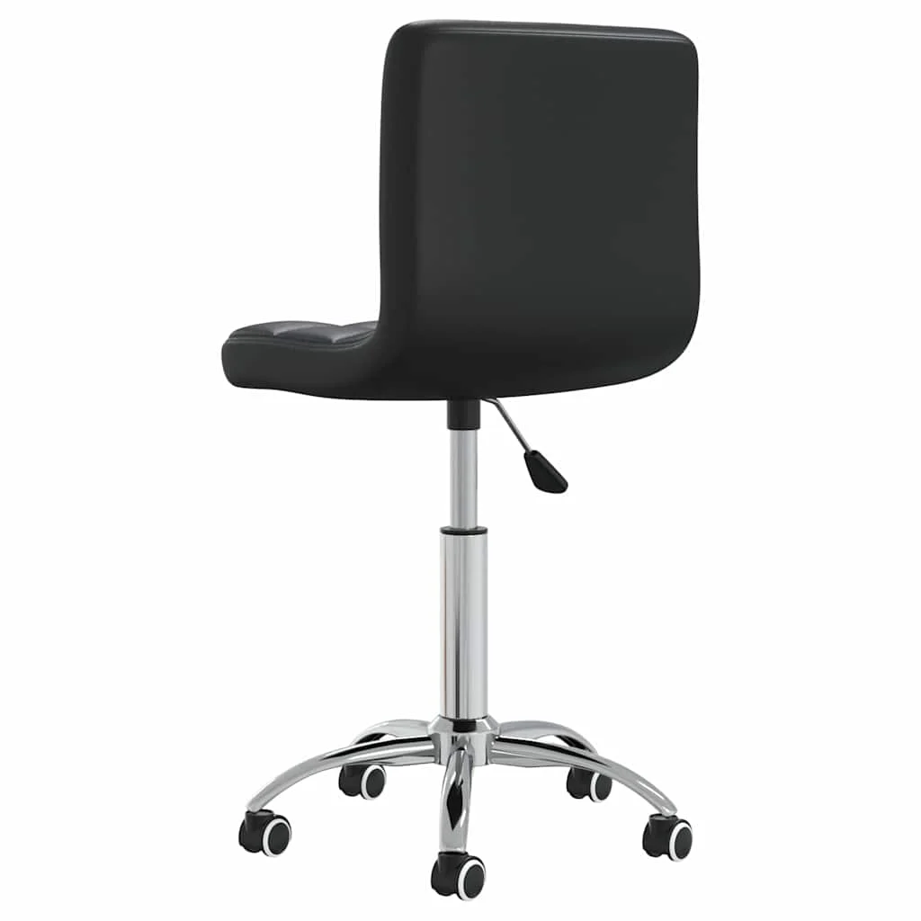 Chaise de bureau pivotante 40 x 47 x 86 cm noir similicuir – vue en situation