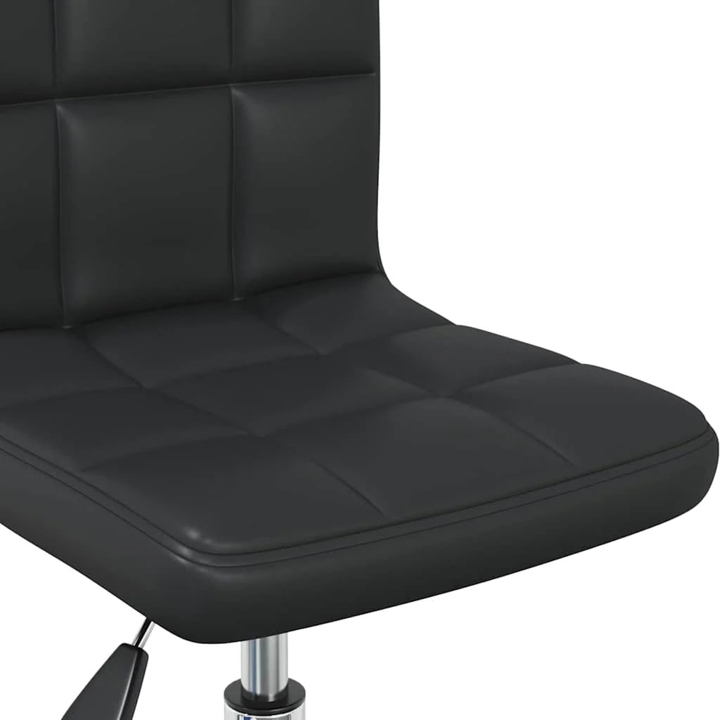 Chaise de bureau pivotante 40 x 47 x 86 cm noir similicuir – vue de dessus