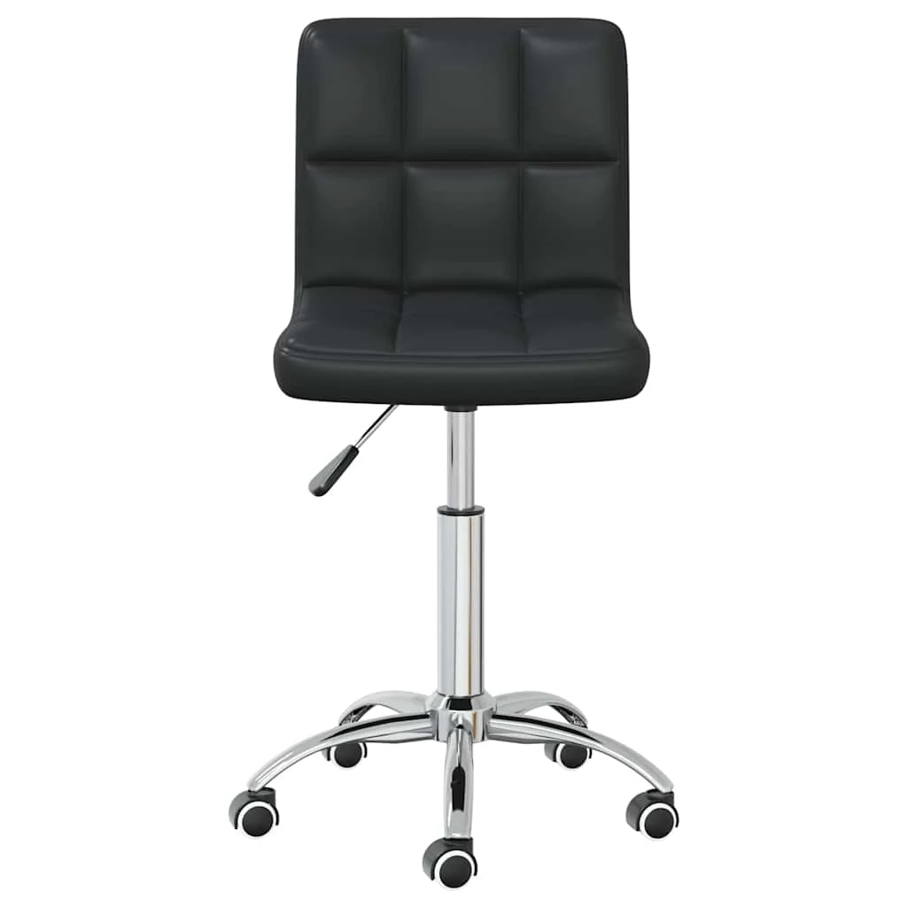Chaise de bureau pivotante 40 x 47 x 86 cm noir similicuir – vue de côté