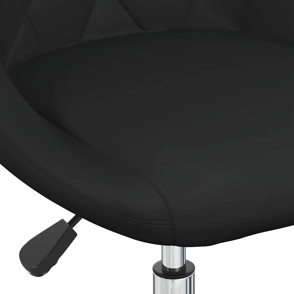 Chaise de bureau pivotante 46 x 44 x 79 cm noir similicuir – vue de dessus