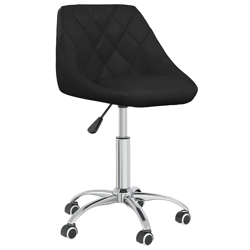 Chaise de bureau pivotante 46 x 44 x 79 cm noir similicuir – vue de face