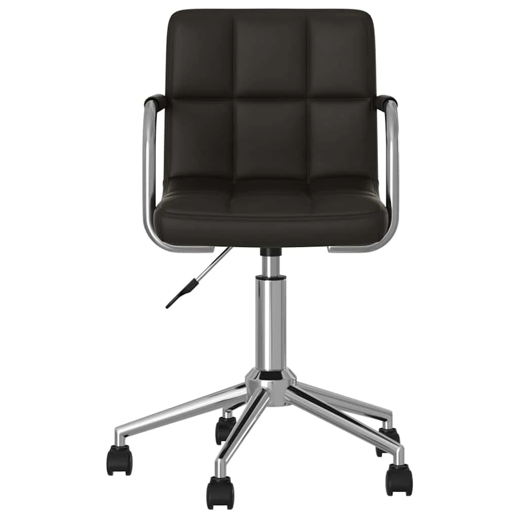 Chaise de bureau pivotante 48 x 47 x 86 cm noir similicuir – vue de côté