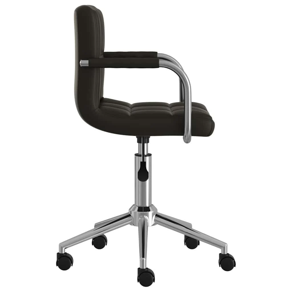 Chaise de bureau pivotante 48 x 47 x 86 cm noir similicuir – vue de détail