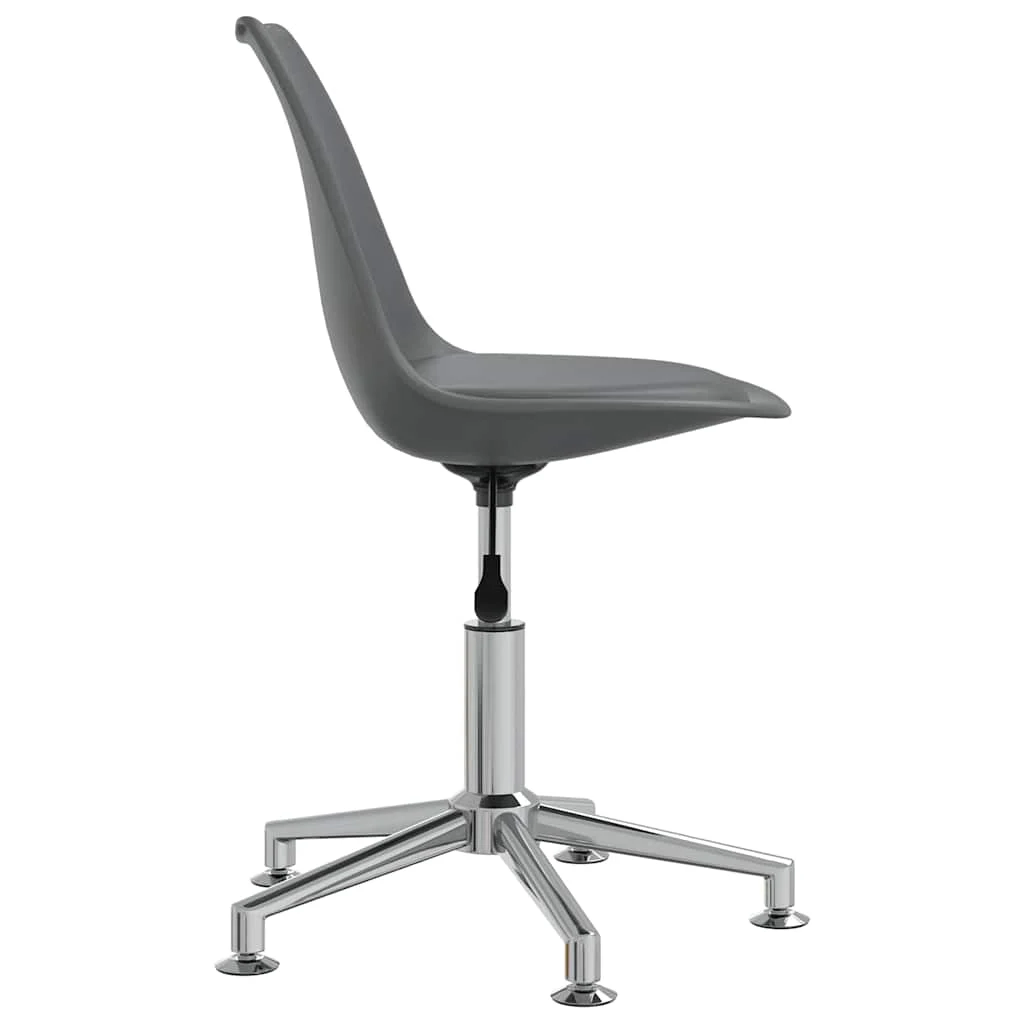 Chaise de bureau pivotante 48 x 58 x 89 cm gris similicuir – vue en situation