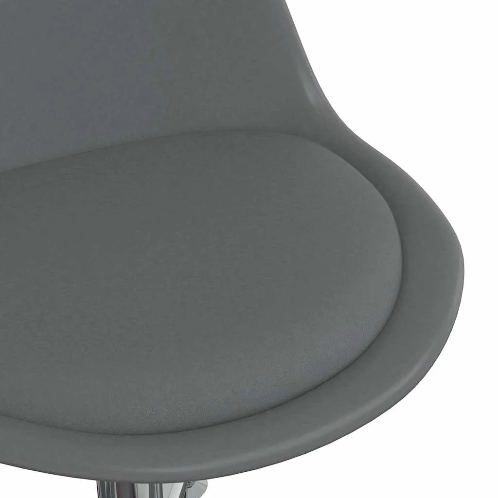 Chaise de bureau pivotante 48 x 58 x 89 cm gris similicuir – vue de dessus
